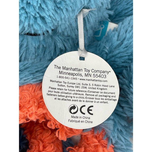 Manhattan Toy Dusty Blue Octopus 12" Ocean Sea Life Stuffed Animal Toy* - Picture 9 of 12